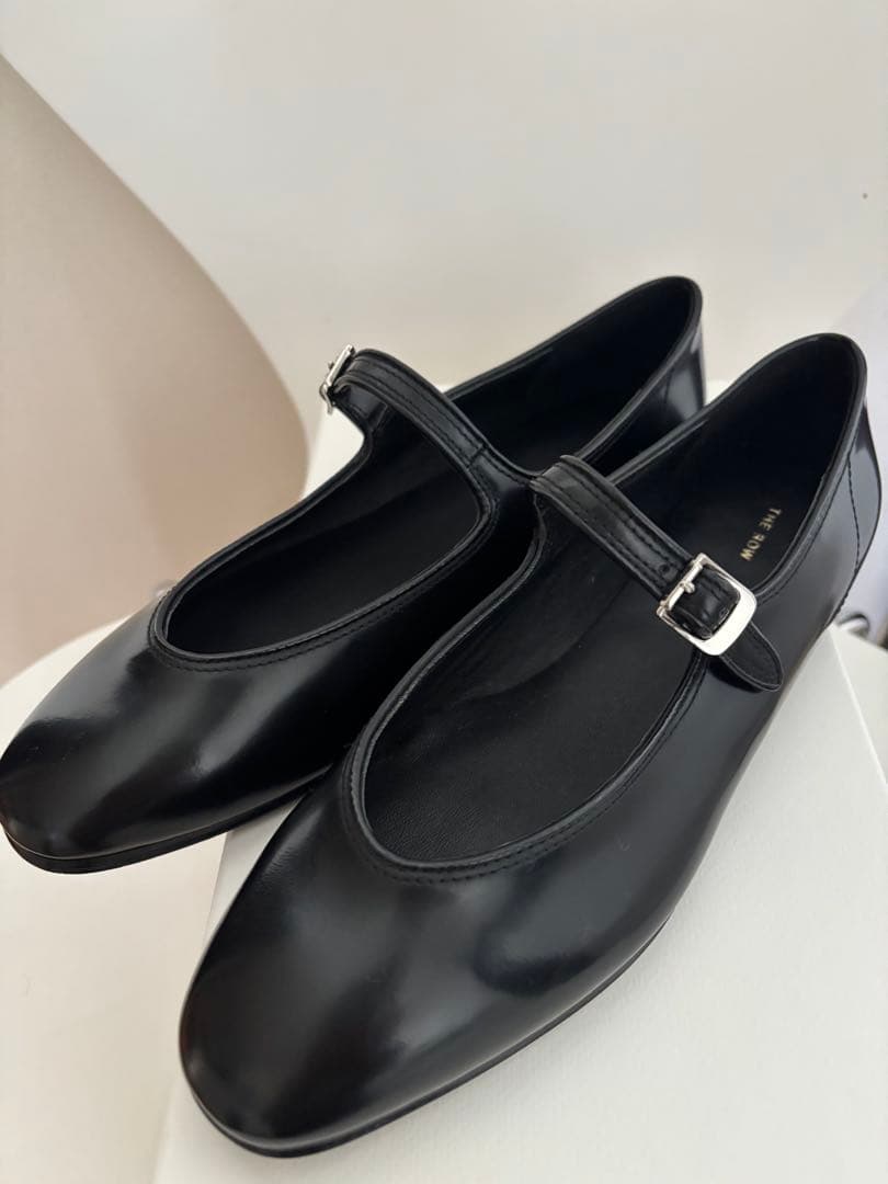 【新品・未使用】ザロウ　メリージェーン　ブラック　37 フラットシューズ