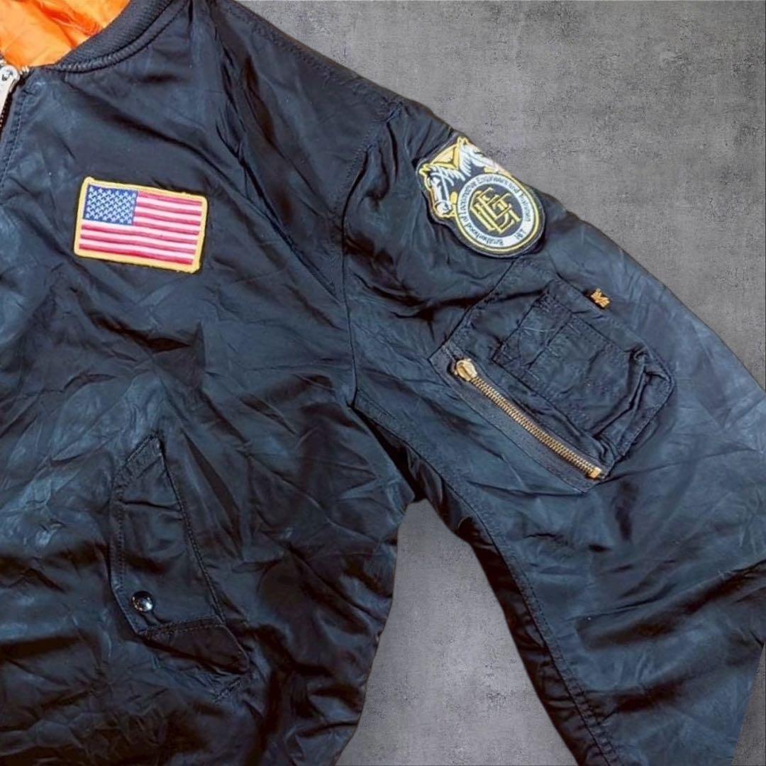 アルファインダストリーズUSA製米軍空軍ミリタリーMA-1フライトジャケットA7