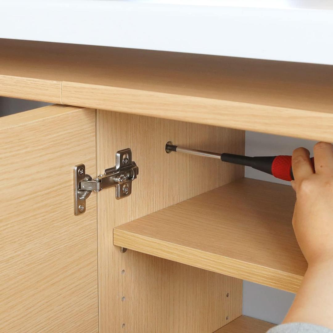 白井産業 カウンター下収納 ラック 扉タイプ ホワイト PTS-8560D