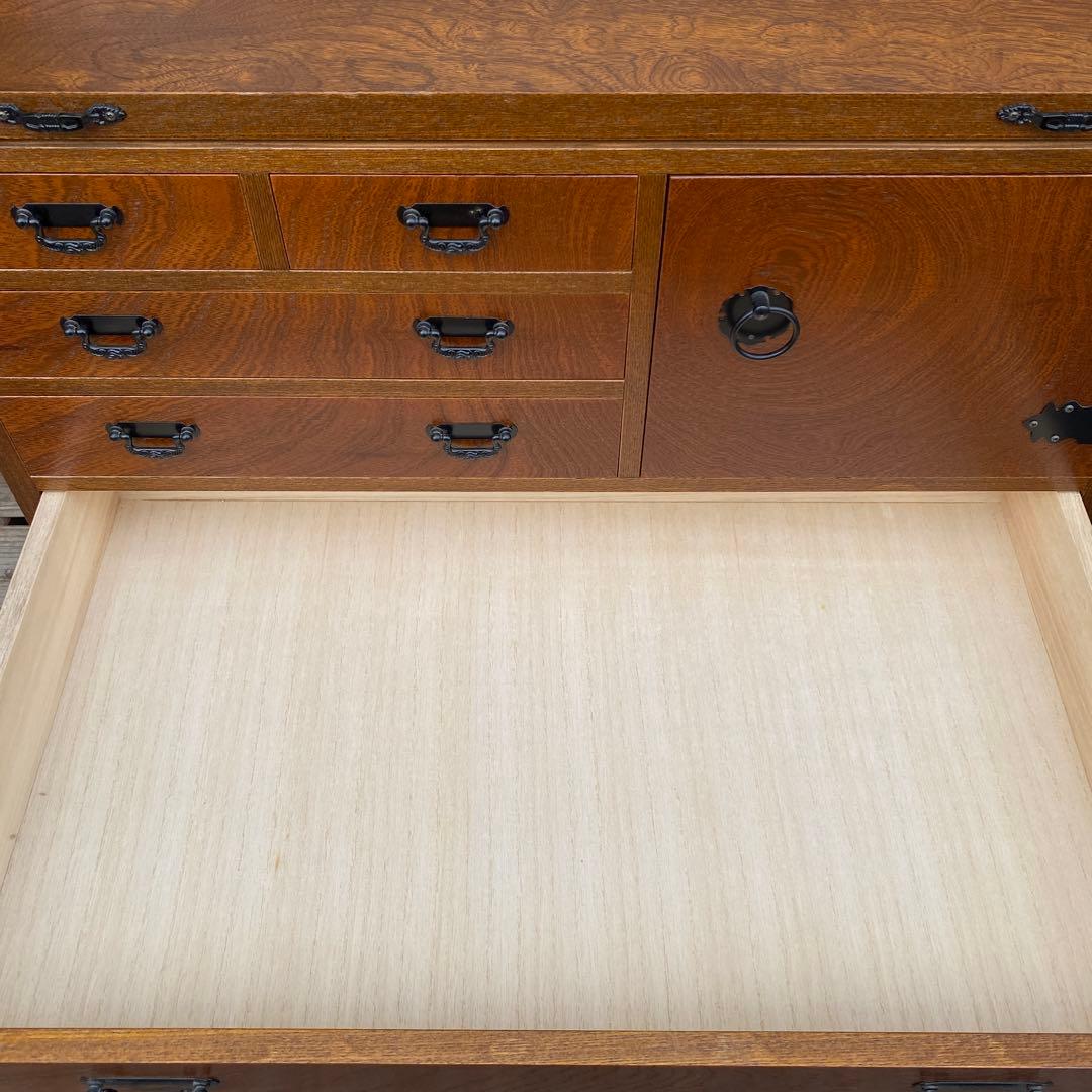 美品 レトロ けやき小袖机 文机 小引き出し 家具 木製箪笥 インテリア