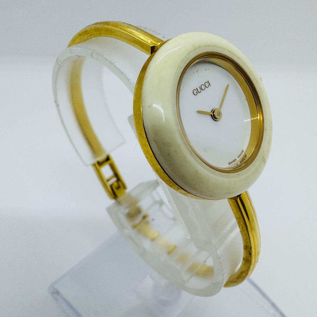 ✨GUCCI✨グッチ✨GG✨チェンジベゼル✨白金✨クオーツ✨腕時計✨付属品無し✨