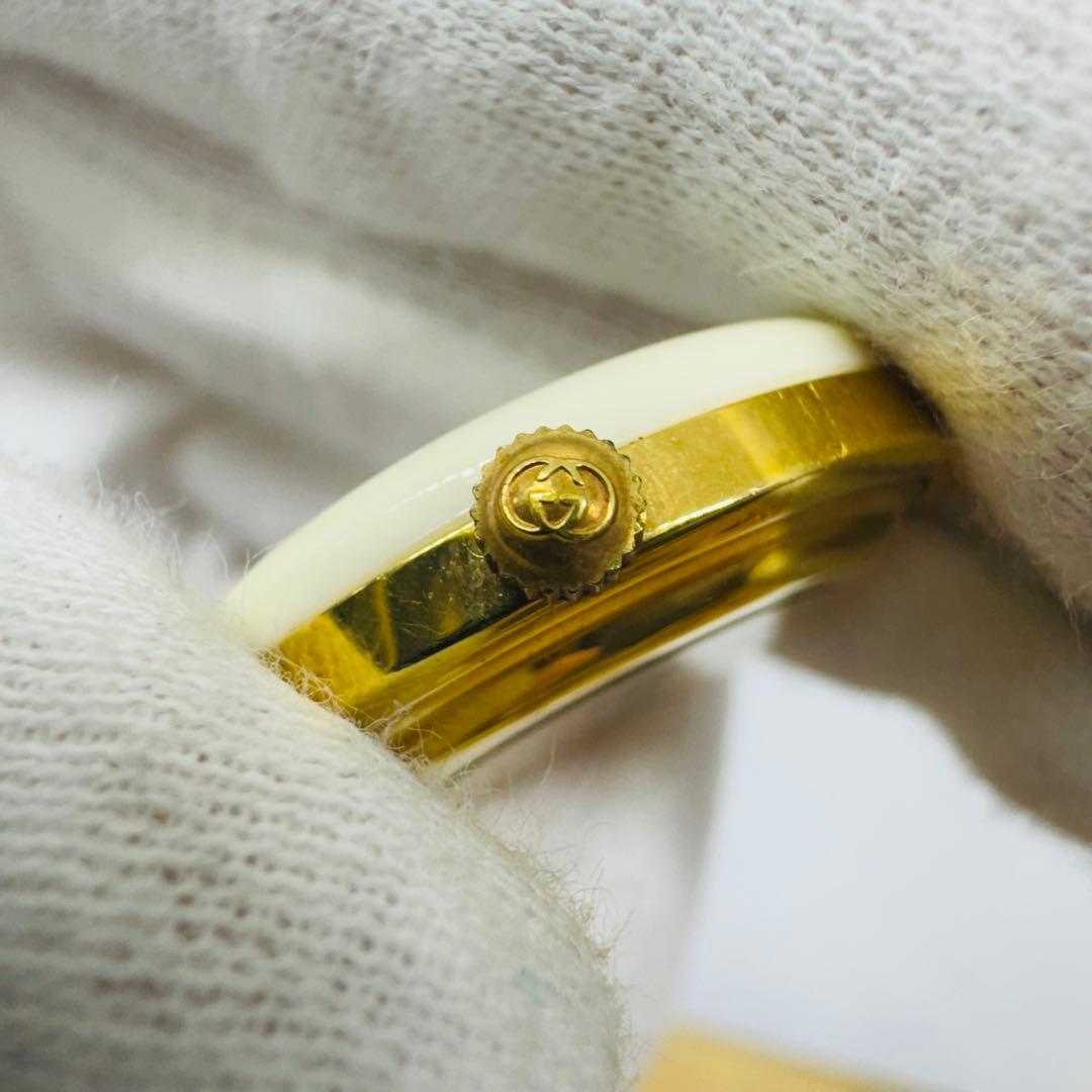 ✨GUCCI✨グッチ✨GG✨チェンジベゼル✨白金✨クオーツ✨腕時計✨付属品無し✨