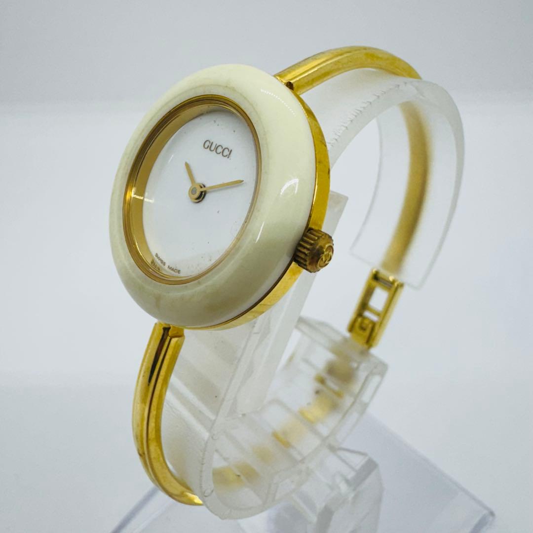 ✨GUCCI✨グッチ✨GG✨チェンジベゼル✨白金✨クオーツ✨腕時計✨付属品無し✨