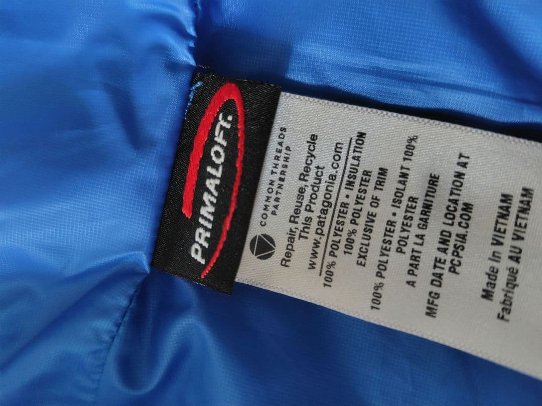 【美品】Patagonia ナノパフベスト プリマロフト ブルー M