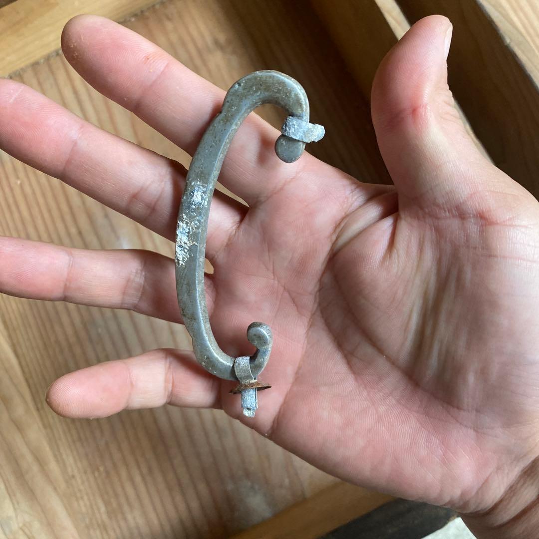 昭和レトロ木製食器棚　引き出し2 戸棚2 骨董　水屋　古民具　和風　木戸