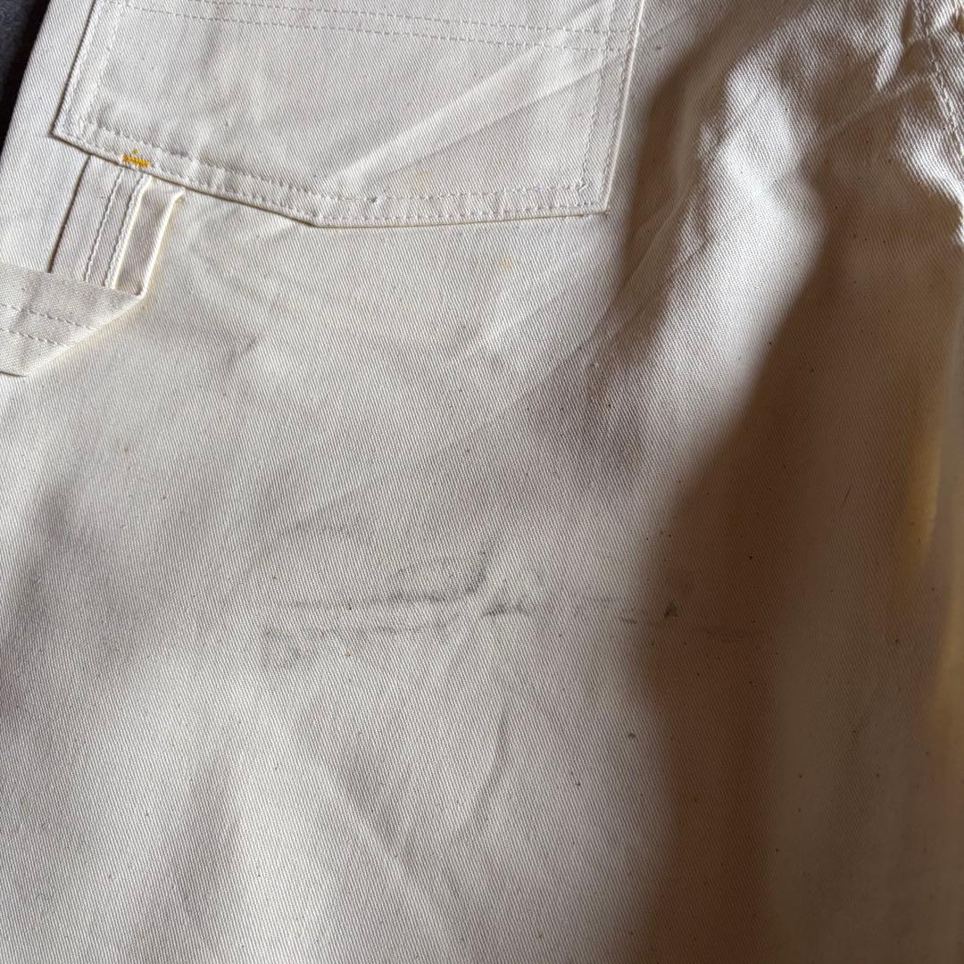 80s USA製 CABOOSE ペインターパンツ W36 L32 クリーム