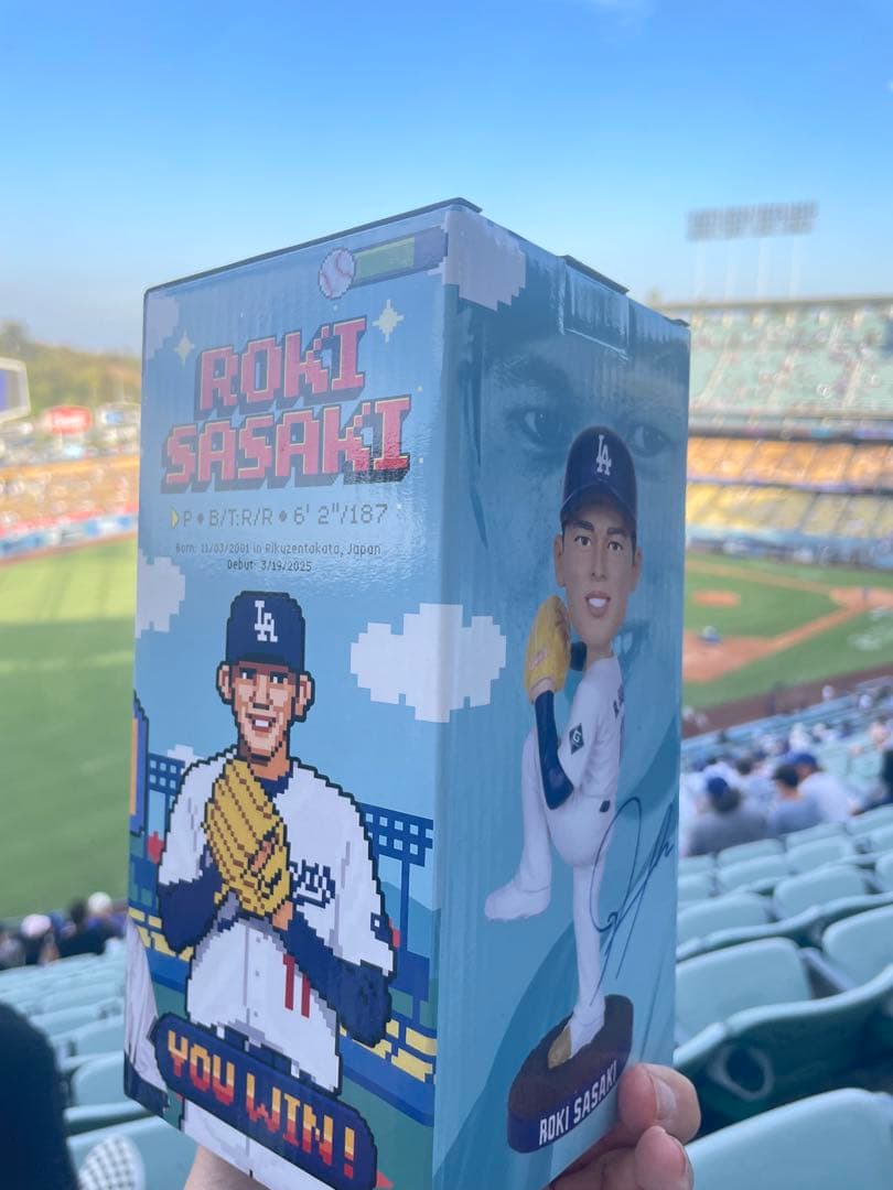ド*b様 8/4 佐々木朗希 ボブルヘッド(ドジャーススタジアム限定配布品)