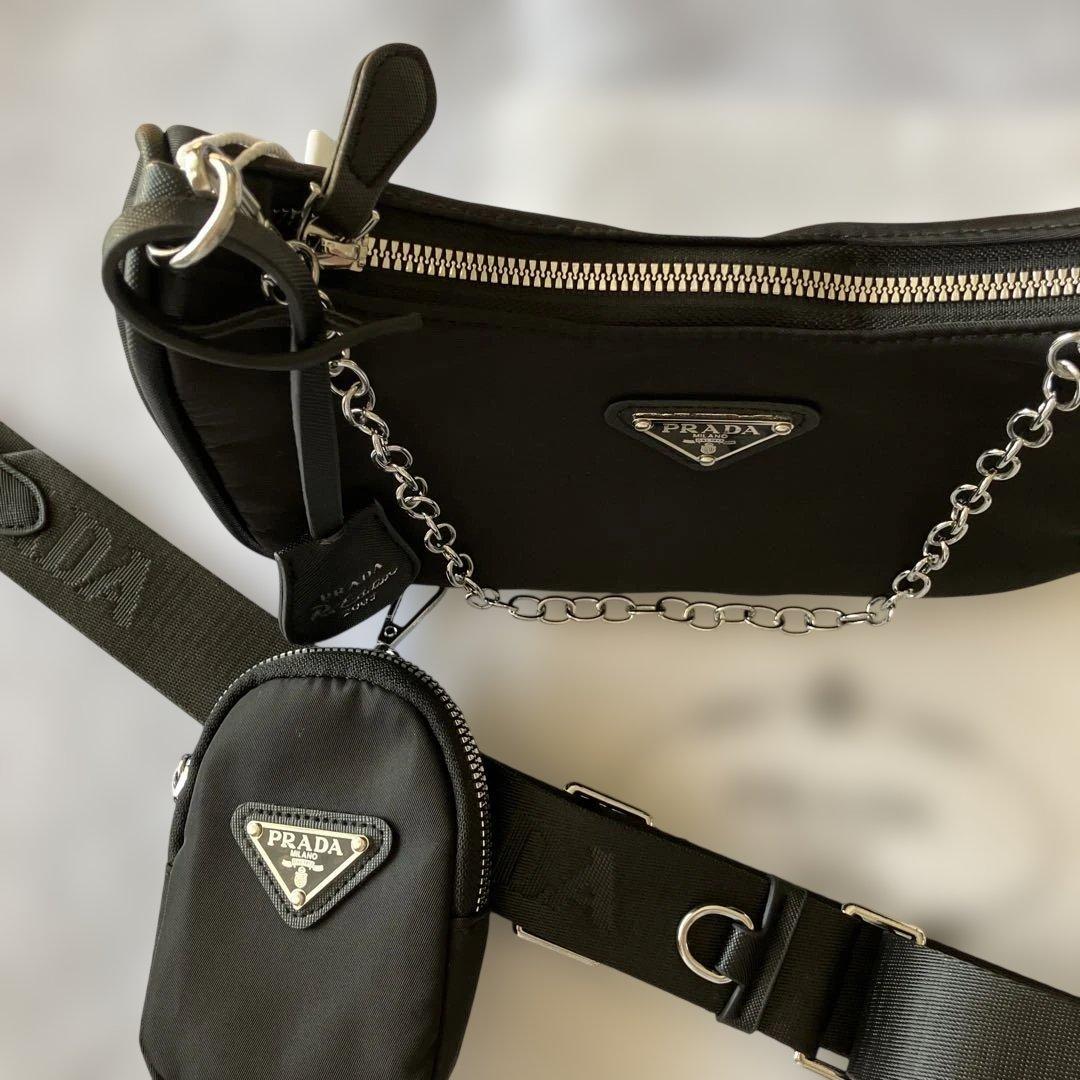 美樹　【翌日発送】PRADA ブラックショルダーバッグ 新品