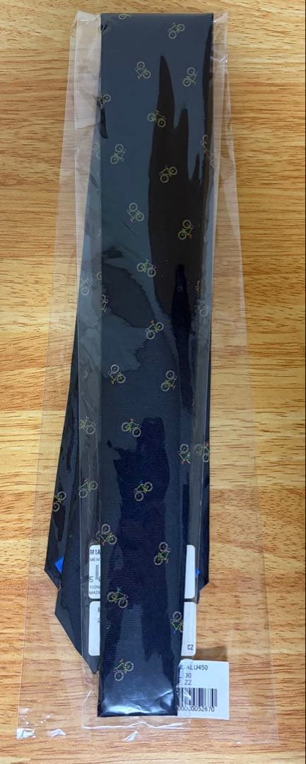 【未使用・ギフト袋付】ポールスミス ネクタイ シルク100% 自転車モチーフ