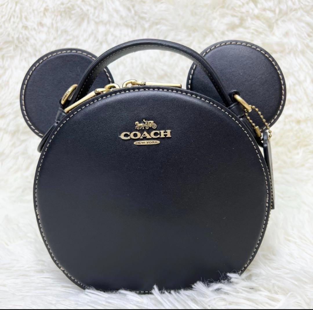 らら 新品 COACH ショルダーバッグ ミッキー ディズニー