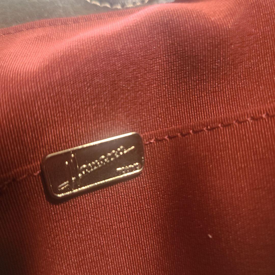 【皇室御用達】濱野皮革工藝 HAMANO 本革ブラックバッグ 2WAY