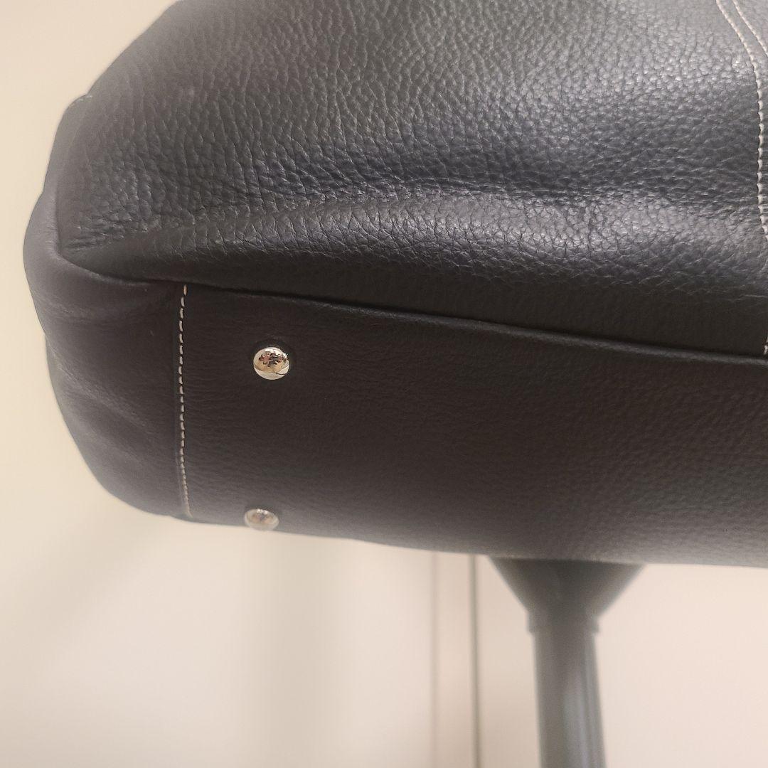 【皇室御用達】濱野皮革工藝 HAMANO 本革ブラックバッグ 2WAY