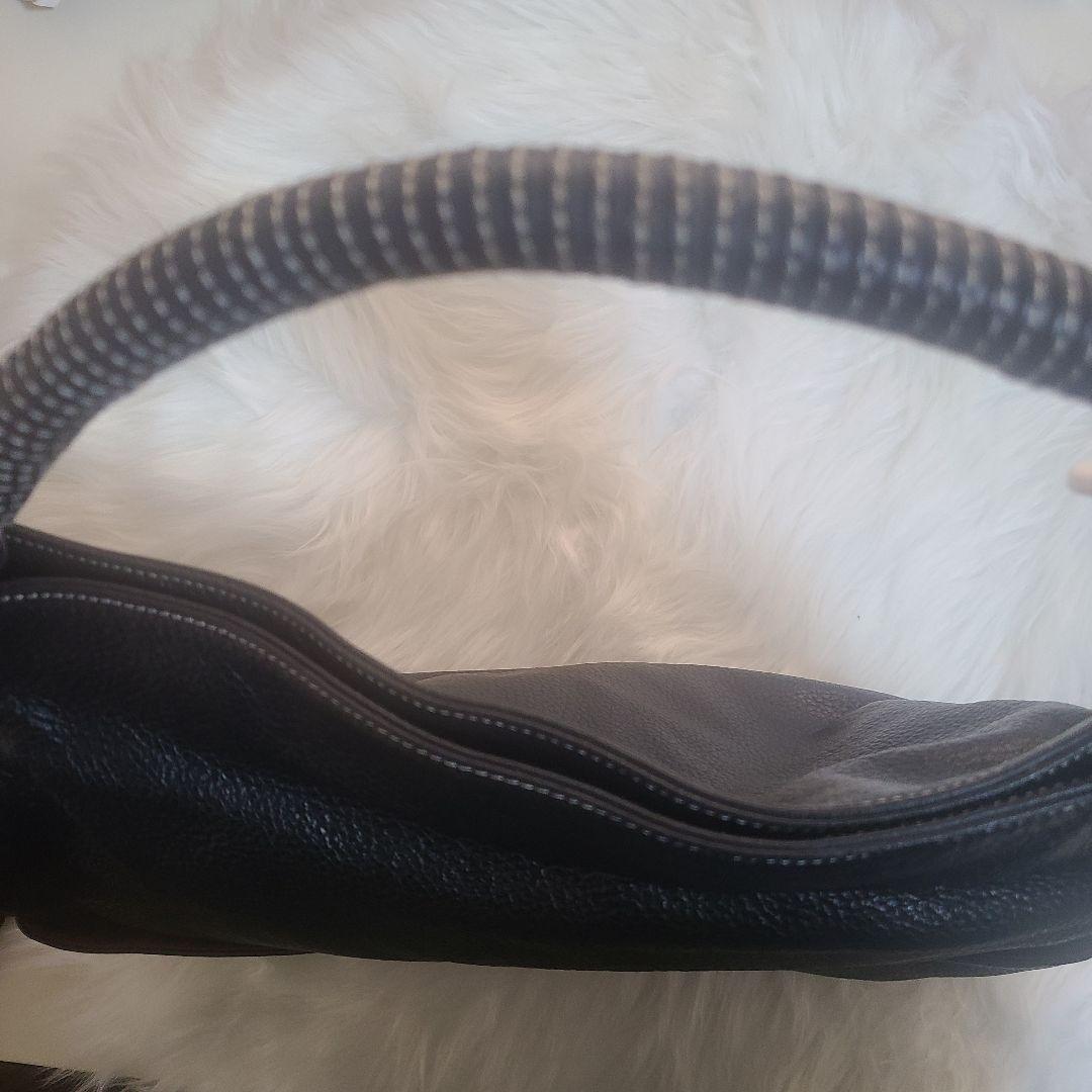 【皇室御用達】濱野皮革工藝 HAMANO 本革ブラックバッグ 2WAY