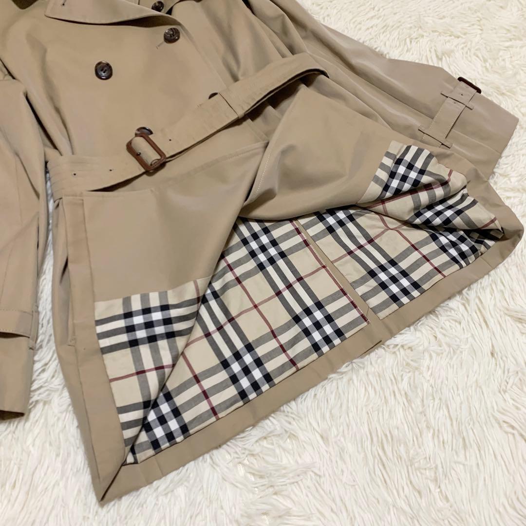 【希少】バーバリーロンドン トレンチコート ベージュ ノバチェック ベルト 36