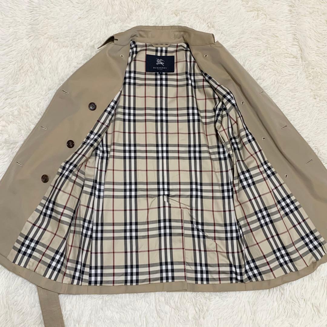 【希少】バーバリーロンドン トレンチコート ベージュ ノバチェック ベルト 36