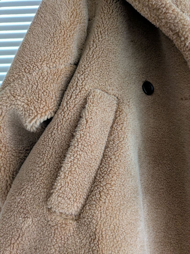 新品未使用★テディボアロングコート モカ F