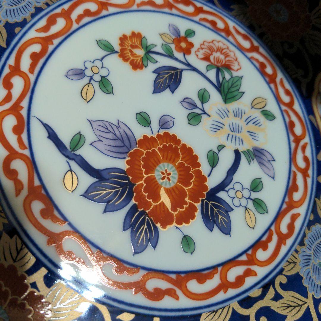 有田焼　醍醐窯　古伊万里　多用皿揃　大皿　5枚組　盛皿　大皿揃　直径22cm