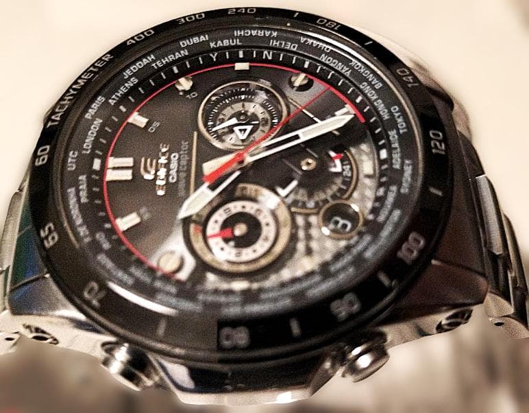 美品　EQW-M1000D 電波ソーラー カシオ　タフソーラー エディフィス