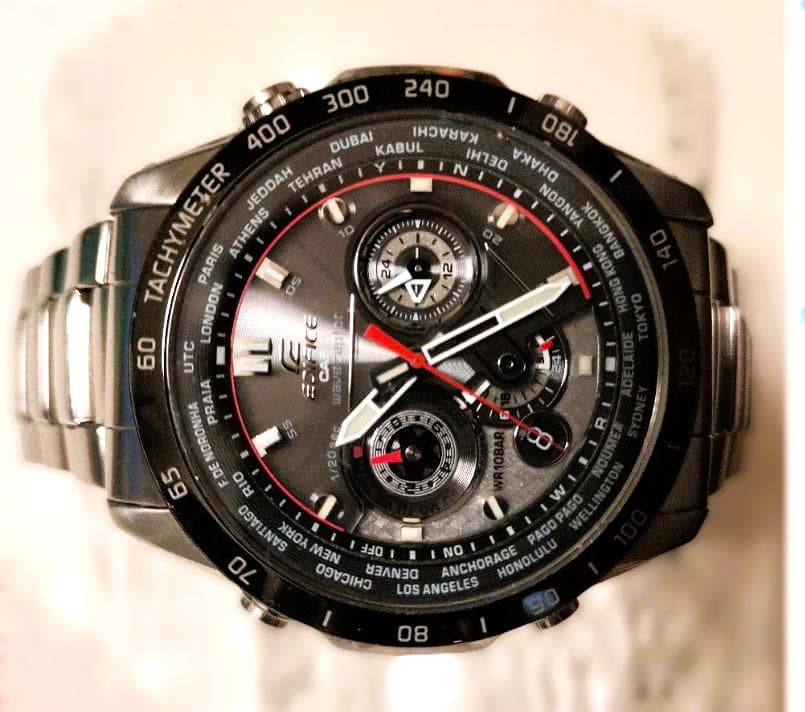 美品　EQW-M1000D 電波ソーラー カシオ　タフソーラー エディフィス