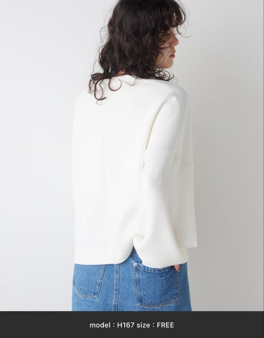 ウィムガゼット　クルーネックダンボールプルオーバー