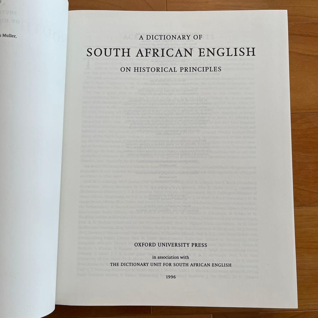 語学・辞書・学習参考書 A Dictionary of South African Englis