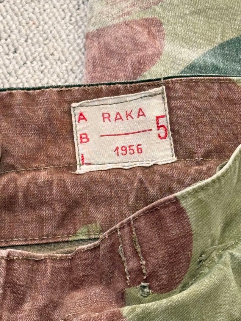 ベルギー軍　ブラッシュストロークカモ　50s