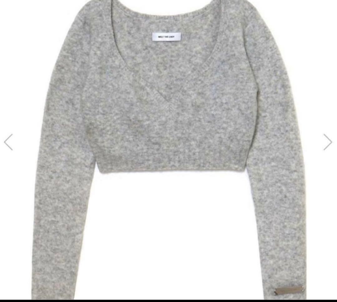 トップス MELT THE LADY pussy tops gray