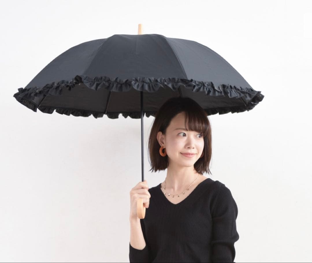 SUN BARRIER 100 長傘 Sサイズ フリル