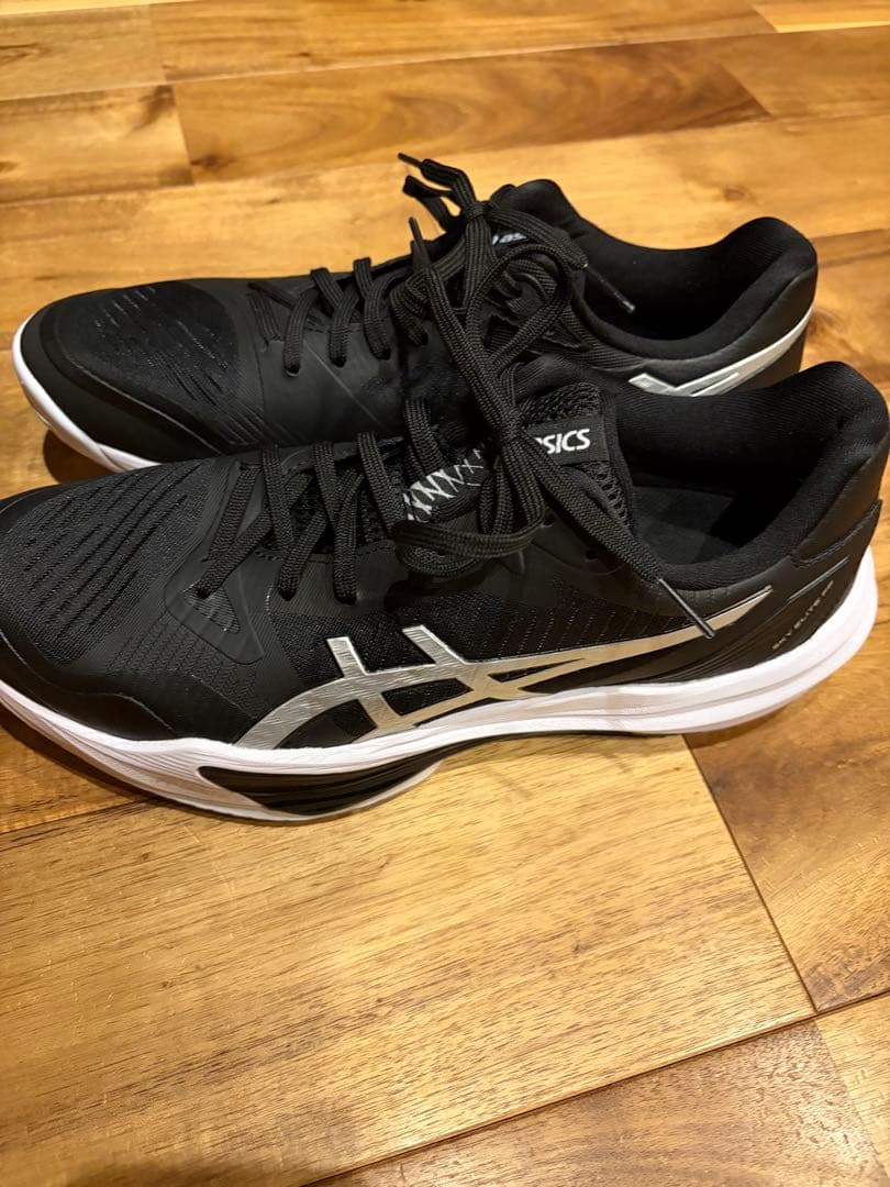 ASICS バレーボールシューズ ブラック/シルバー28センチ