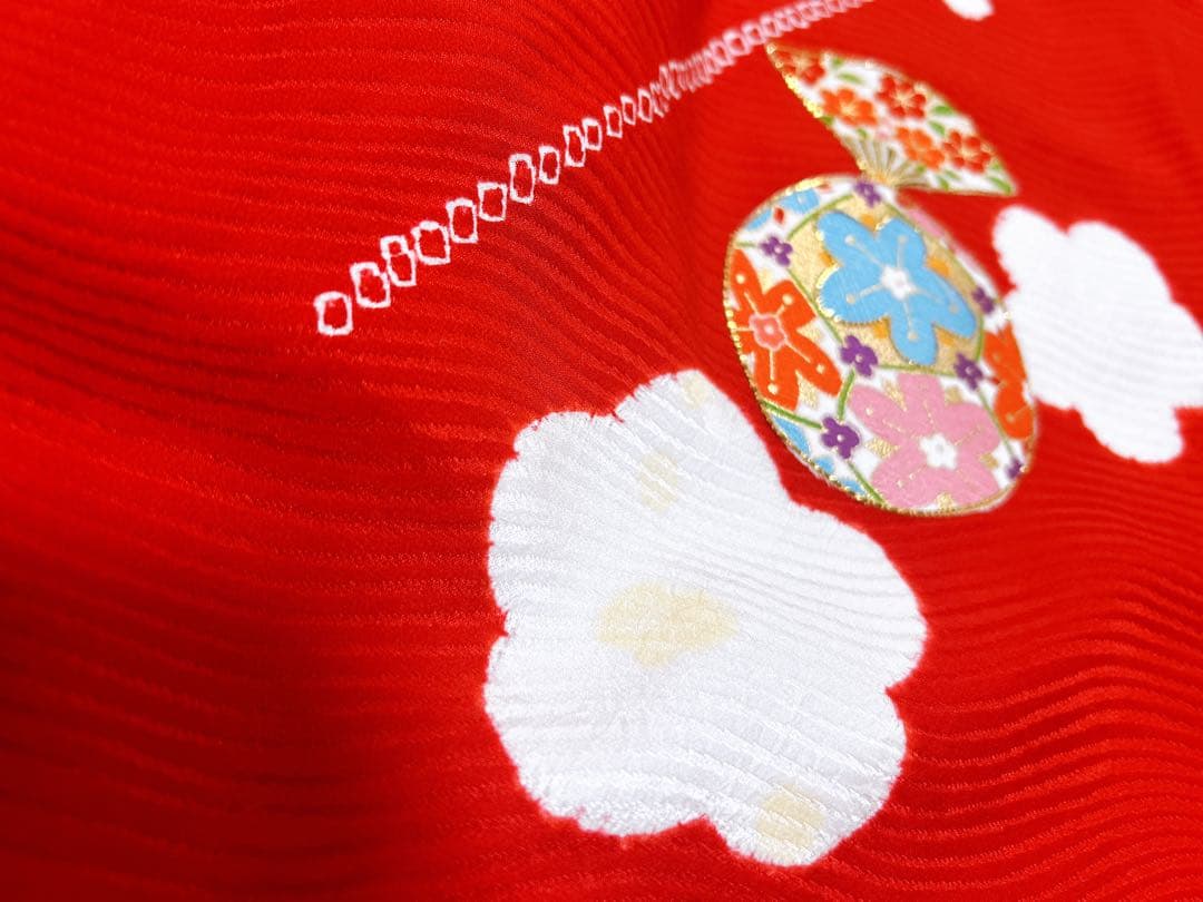 レトロ着物♡七五三　3歳　女の子　フルセット　正絹　刺繍