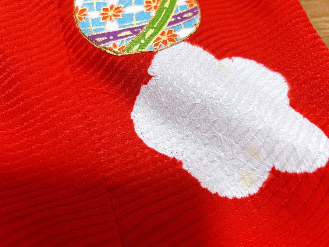 レトロ着物♡七五三　3歳　女の子　フルセット　正絹　刺繍