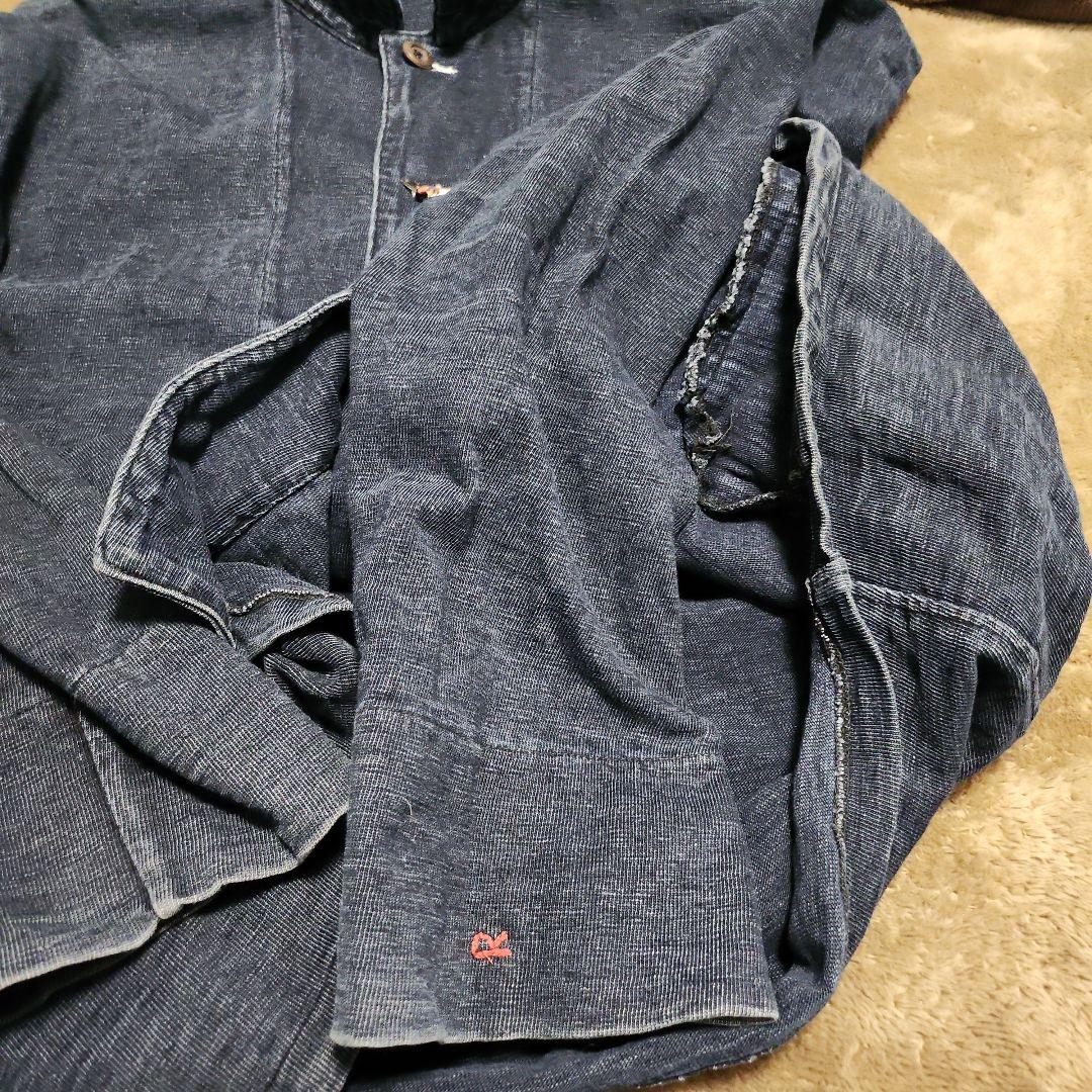 45RPM インディゴブルー　スウェット生地ジャケット　4 XL