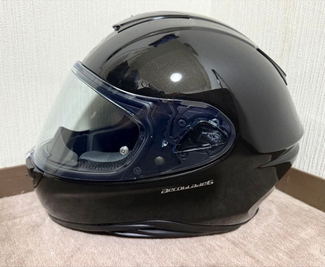 OGK KABUTO AEROBLADE-6 ブラックメタリック　Mサイズ