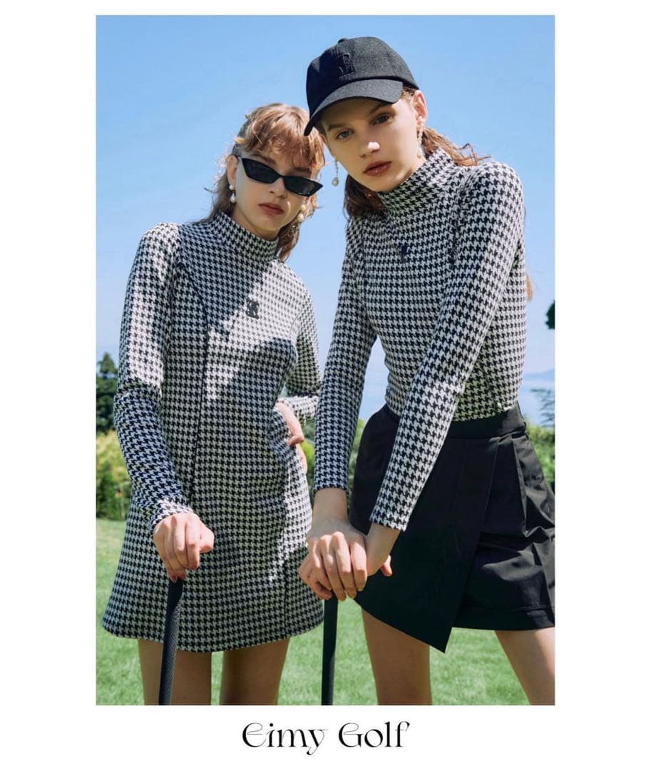 ◆eimygolfエイミーゴルフ◆バウンドトゥースワンピzoyキャロウェイ