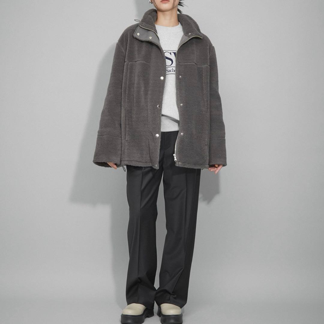 【最終値下げ/美品/WEB限定】スタンドカラーミドルボアブルゾン アダムエロペ