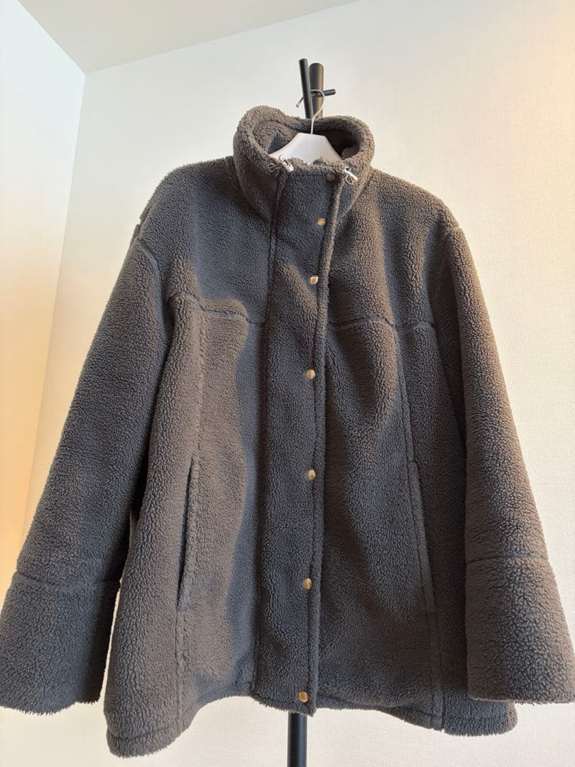 【最終値下げ/美品/WEB限定】スタンドカラーミドルボアブルゾン アダムエロペ