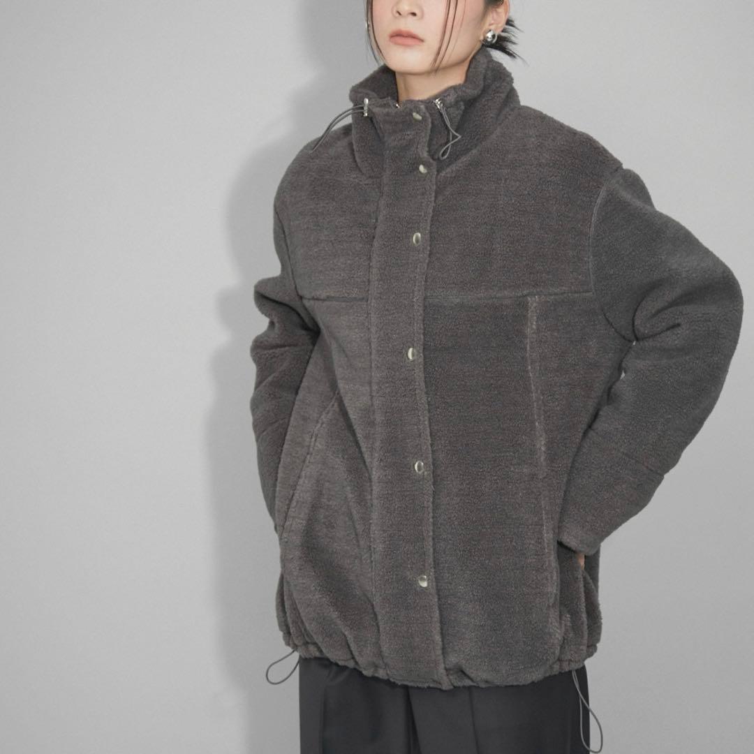 【最終値下げ/美品/WEB限定】スタンドカラーミドルボアブルゾン アダムエロペ