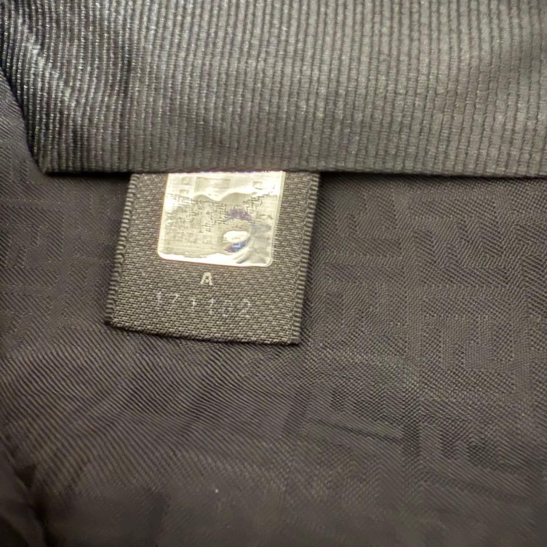 【✨極美品✨】FENDI フェンディ ネクタイ ソリッド　無地 ブラック シルク