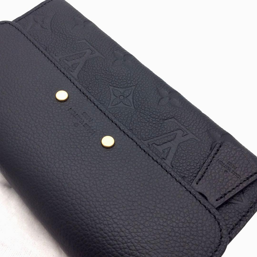 ルイヴィトン モノグラム アンプラント 黒 ノワール ポンヌフ 長財布