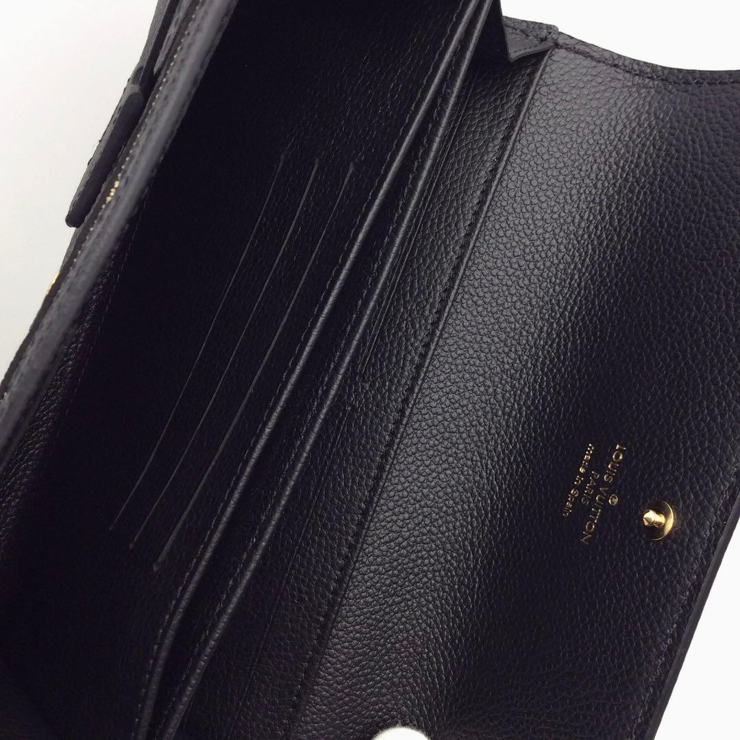 ルイヴィトン モノグラム アンプラント 黒 ノワール ポンヌフ 長財布