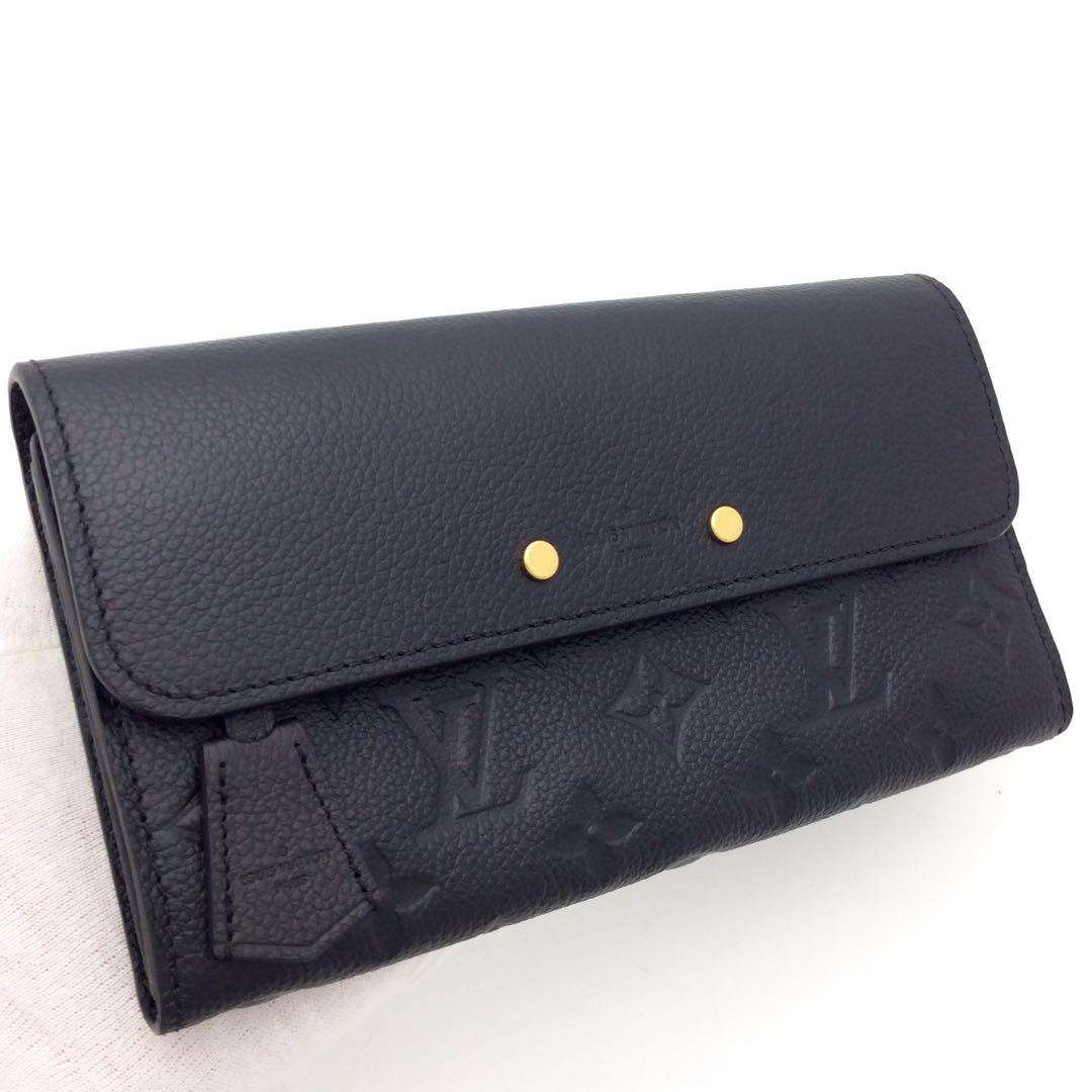 ルイヴィトン モノグラム アンプラント 黒 ノワール ポンヌフ 長財布