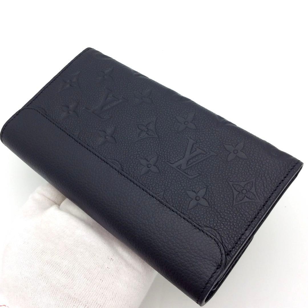 ルイヴィトン モノグラム アンプラント 黒 ノワール ポンヌフ 長財布