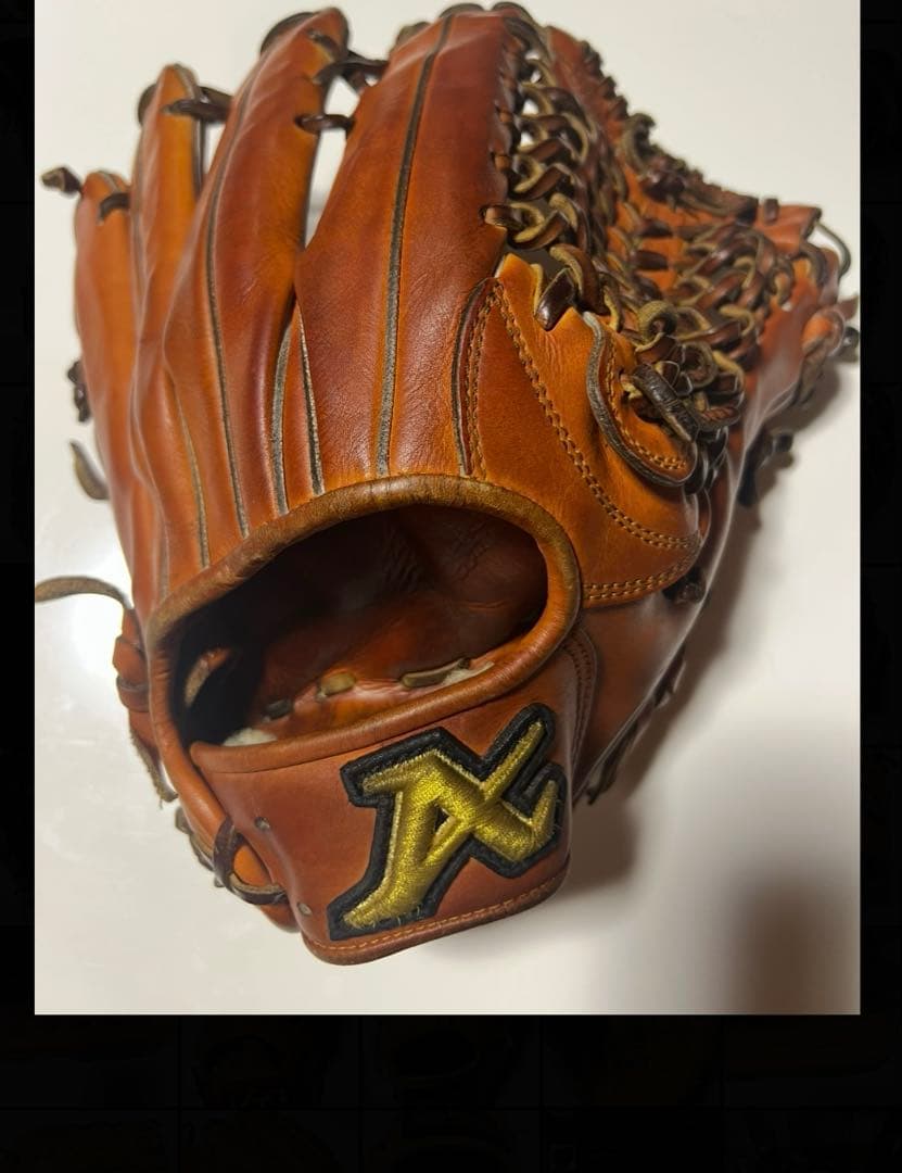 アトムズ　硬式グローブ オレンジ　ATOMS