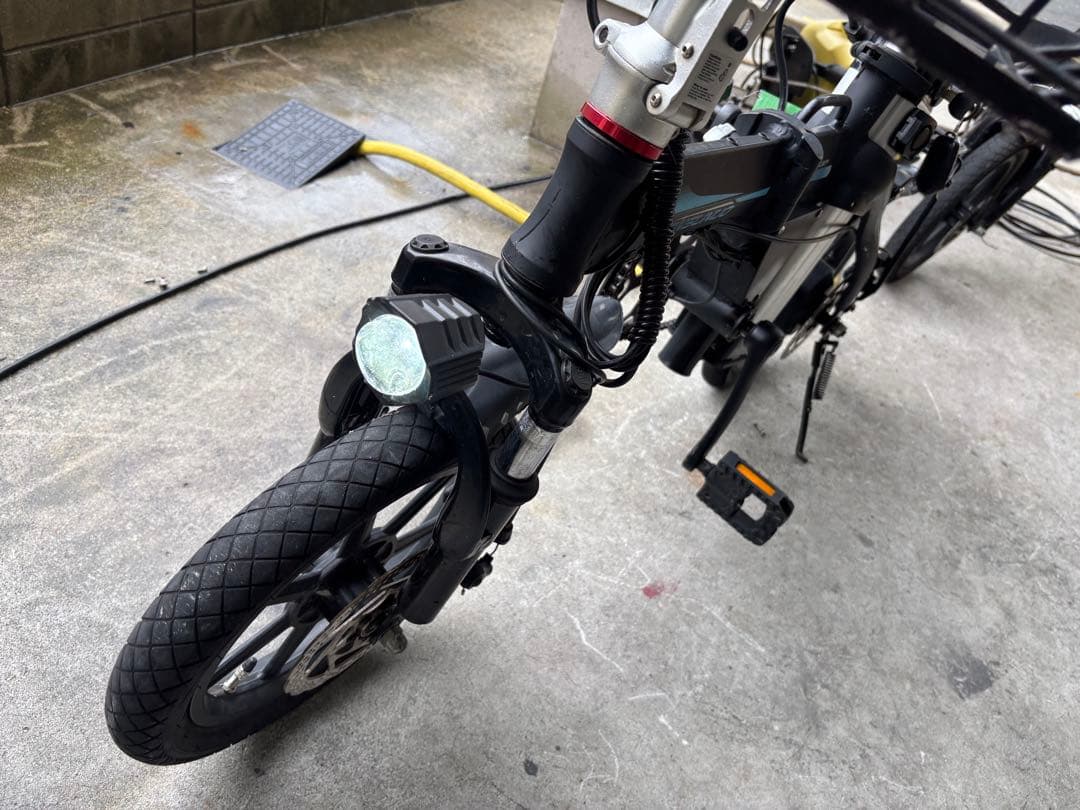 ANSUNUO電動アシスト自転車 ブラック 前カゴ付き