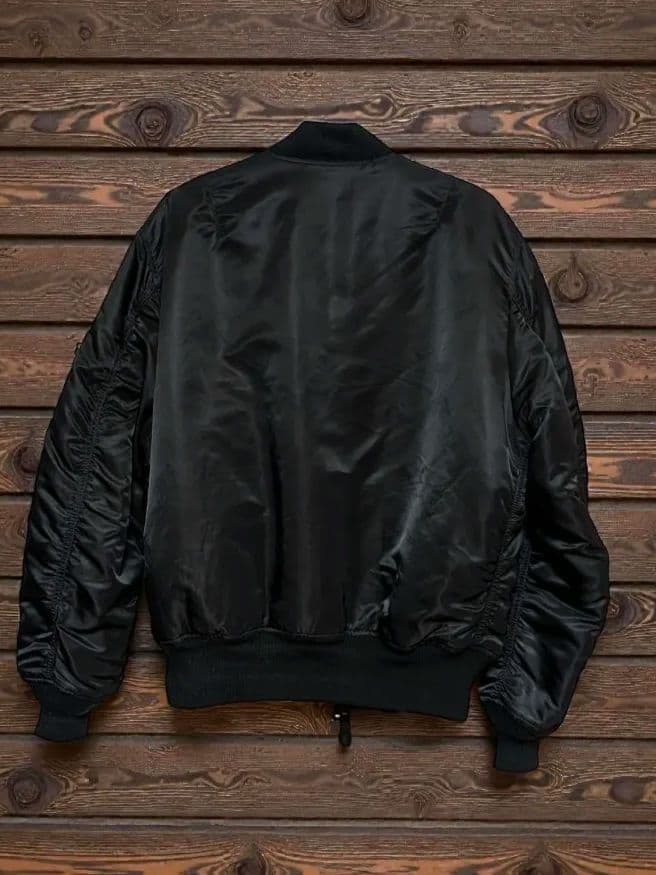 ALPHA INDUSTRIESブラック MA-1 フライトジャケットアルファ