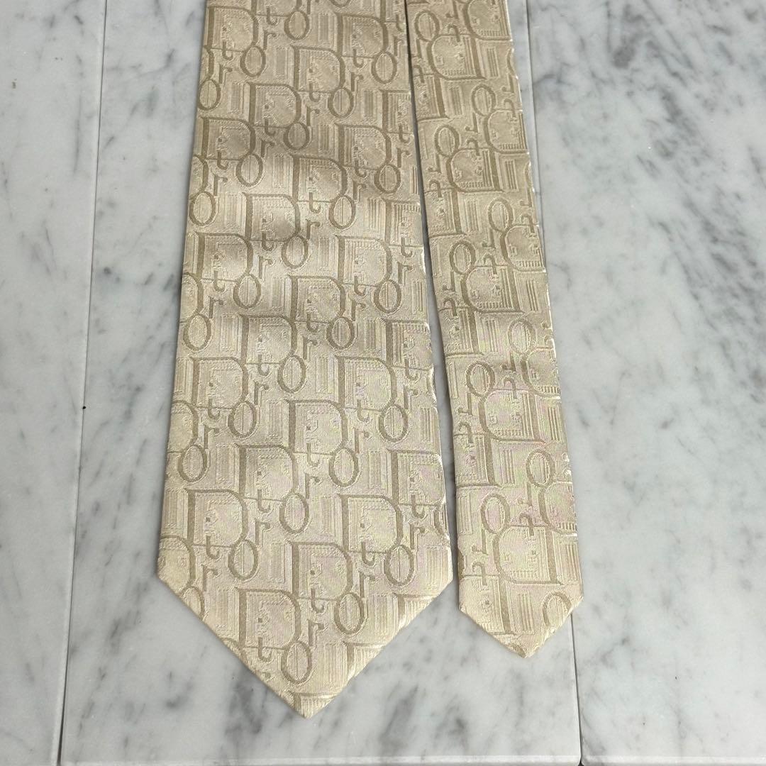 Christian Dior トロッター柄 ロゴ柄 シャンパンゴールド系