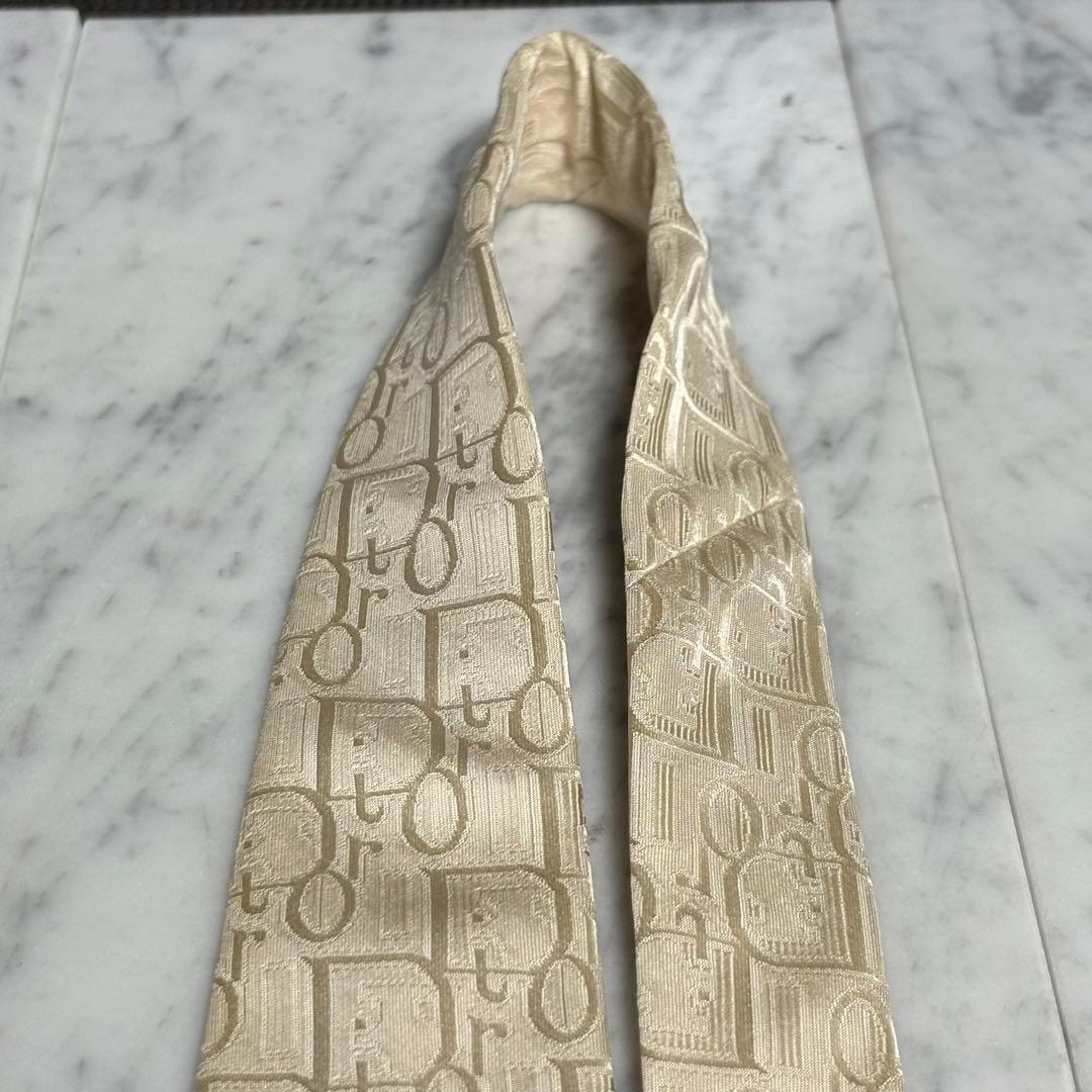 Christian Dior トロッター柄 ロゴ柄 シャンパンゴールド系