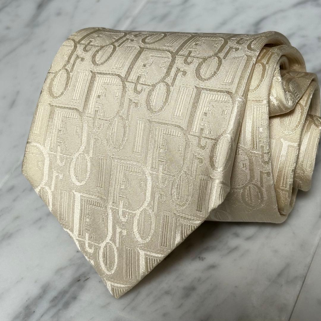 Christian Dior トロッター柄 ロゴ柄 シャンパンゴールド系