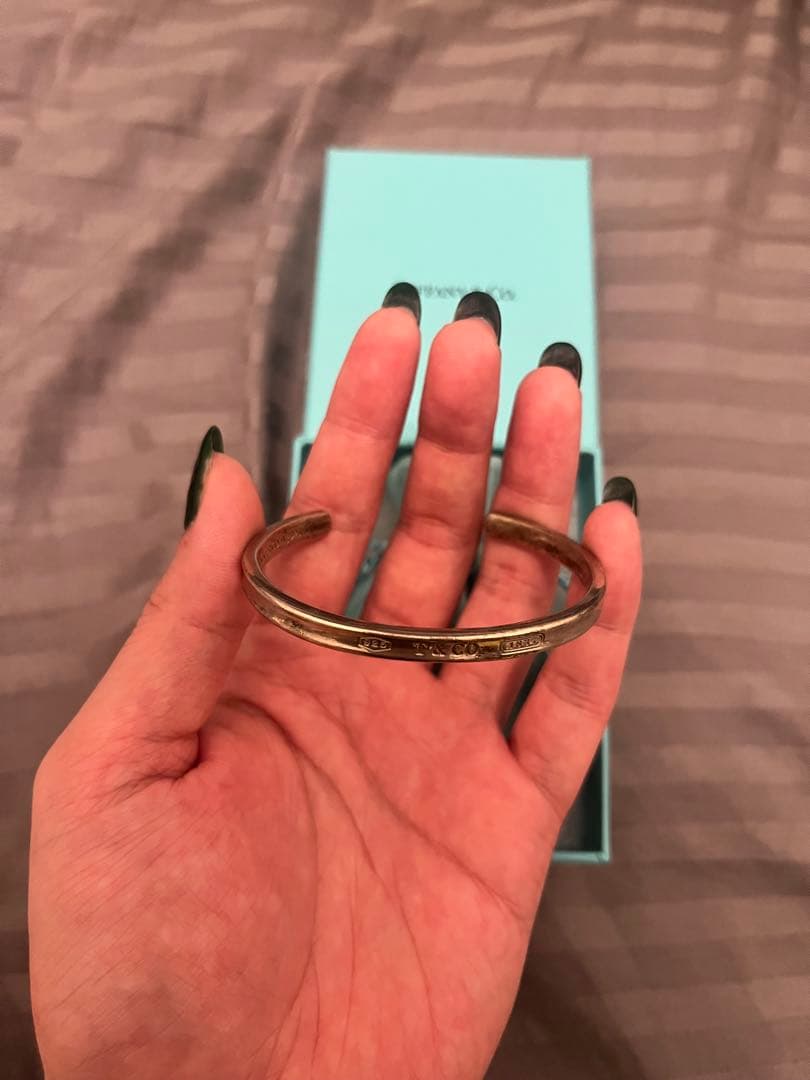 Tiffany & Co. シルバーバングル ナローカフ ティファニー1837