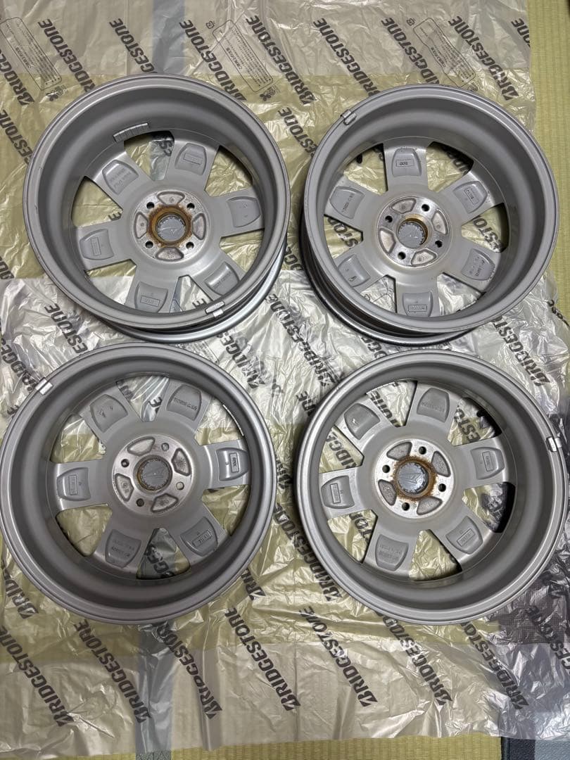 クリサ様用②【美品】ダイハツタフト 15インチ純正アルミホイール4本セット